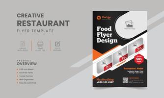 abstract restaurant voedsel folder Sjablonen of heerlijk voedsel menu folder ontwerp vector