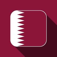 qatar vlag, officiële kleuren. vectorillustratie. vector