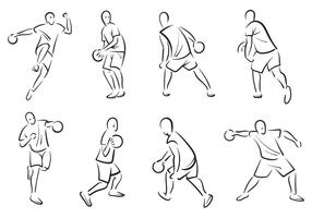 Gratis Dodgeball Speler Vectors