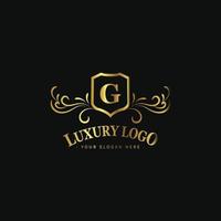 luxe logo sjabloon voor mode boetiek, hotel of restaurant branding vector