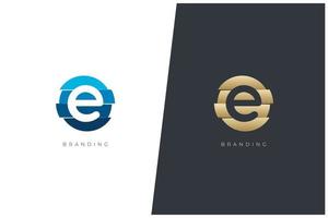 e brief logo vector concept icoon handelsmerk. universeel e logotype merk