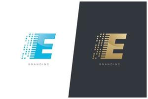 e brief logo vector concept icoon handelsmerk. universeel e logotype merk