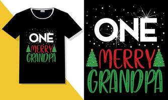 kerst typografie t-shirt ontwerp vector