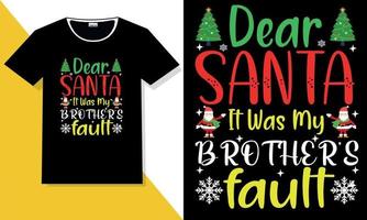 kerst typografie t-shirt ontwerp vector