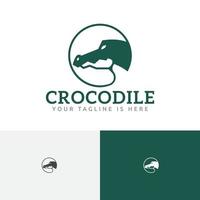 krokodil alligator wild reptiel dier natuur dieren in het wild logo vector