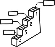 hand- getrokken diagram illustratie vector