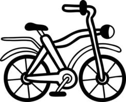 hand- getrokken fiets illustratie vector