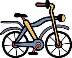 hand- getrokken fiets illustratie vector