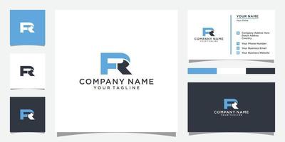 vanaf van rf eerste brief logo ontwerp vector. vector