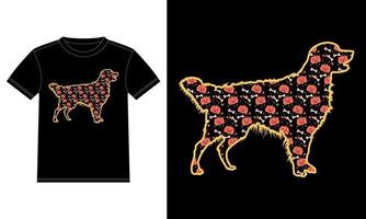 gouden retriever hond geschenk voor halloween t-shirt vector