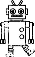 dansende robot noodlijdende icoon vector