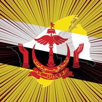 Brunei onafhankelijkheid dag kaart ontwerp vector