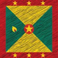 Grenada onafhankelijkheid dag 7 februari, plein vlag ontwerp vector