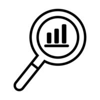 illustratie vectorafbeelding van analyse, analytics, grafiek icon vector