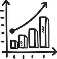 hand- getrokken diagram illustratie vector