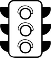 hand- getrokken verkeer licht illustratie vector