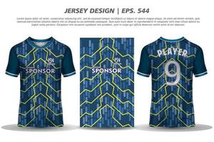 jersey ontwerp sublimatie t-shirt premium geometrisch patroon ongelooflijke vector collectie voor voetbal voetbal racen fietsen gaming motorcross sport