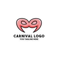 carnaval logo concept ontwerp modern vector