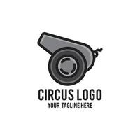circus logo ontwerp modern concept vector