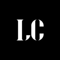 lc l c brief logo ontwerp. eerste brief lc hoofdletters monogram logo wit kleur. lc logo, l c ontwerp. lk, l c vector