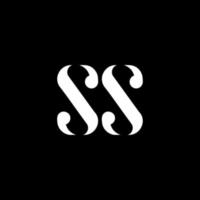 ss s s brief logo ontwerp. eerste brief ss hoofdletters monogram logo wit kleur. ss logo, s s ontwerp. ss, s s vector