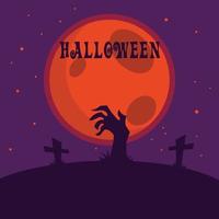 halloween poster achtergrond ontwerp vector