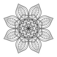 mandala digitaal kunst patroon. kunst Aan de muur. kleur boek kant patroon de tatoeëren. ontwerp voor een behang verf overhemd en tegel stencil sticker ontwerp, decoratief cirkel ornament in etnisch vector