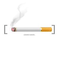 roken en bezig met laden kanker beeld vector
