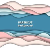 vector achtergrond met pastel blauw en roos kleur papier besnoeiing vormen. 3d abstract papier kunst stijl, ontwerp lay-out voor bedrijf presentaties, flyers, affiches, afdrukken, decoratie, kaarten, brochure omslag.