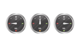 brandstofmeter set vector