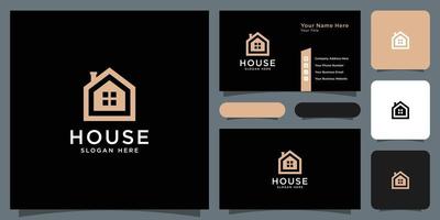 huis logo vector ontwerpconcept