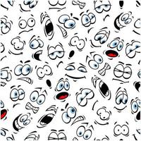 emoticons patroon van menselijk gezicht emoties vector