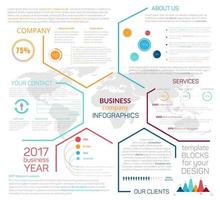 bedrijf plaats landen bladzijde of vector infographics