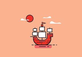 zee schip illustratie vector