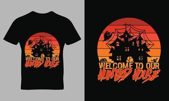 gelukkig halloween soort citaat typografie t-shirt sjabloon ontwerp vector