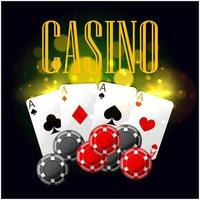 casino poker vector poster ontwerp