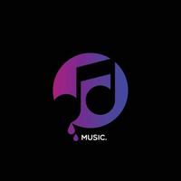 muziek- logo icoon vector