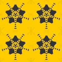 geel naadloos patroon met tribal vorm geven aan. ontworpen in ikat, azteeks, folklore, en Arabisch stijl. ideaal voor kleding stof kledingstuk, keramiek, behang. vector illustratie.