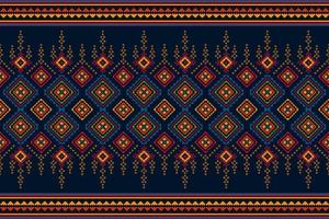 ikat etnisch naadloos patroon huis decoratie ontwerp. aztec kleding stof tapijt boho mandala's textiel decor behang. tribal inheems motief volk traditioneel borduurwerk vector illustraties achtergrond