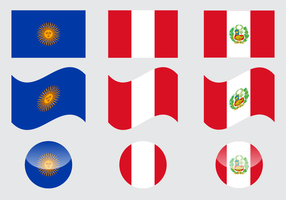 Gratis Peru Vlag Vector