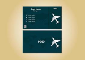 modern reizen bedrijf kaart sjabloon ontwerp vector