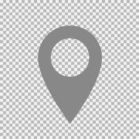 reizen kaart pin teken plaats vector icoon