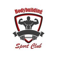 bodybuilding sport club vector embleem