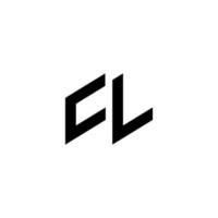 eerste cl logo concept vector. creatief icoon symbool pro vector