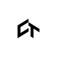 eerste ct logo concept vector. creatief icoon symbool pro vector