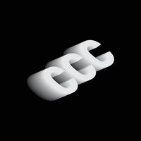 creatief 3d bedrijf logo ontwerp vector