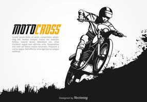 Gratis Vector Motocross Illustratie