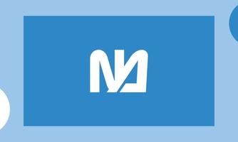 alfabet letters initialen monogram logo nb, an, n en a vector