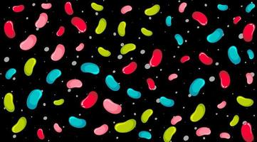 kleurrijke jelly beans patroon vector