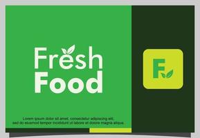 vers voedsel logo ontwerp vector